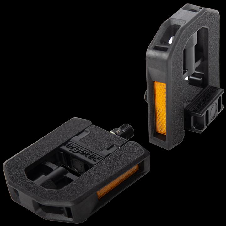Image du produit Ergotec Pedale EP-F 9/16" 9mm Faltpedale IGUS ALU/PP Kunststoff Format: 102x100mm Reflektor