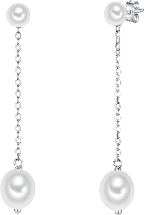 Valero Pearls Damen Sterling Silber Süsswasser-Zuchtperle silber - 31638 (Perle, 925er Silber)