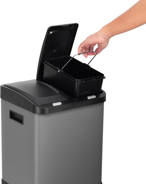 Actual product image Svita Mülleimer mit 3-fach Mülltrennungssystem (32 l)