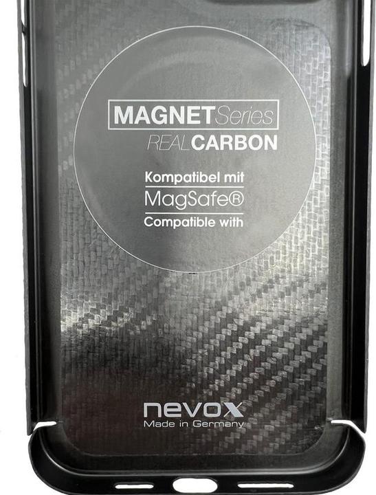 Actual product image Nevox Back Cover Carbon Magnet Series iPhone 14 Pro Max Black (Apple iPhone 14 Pro Max)