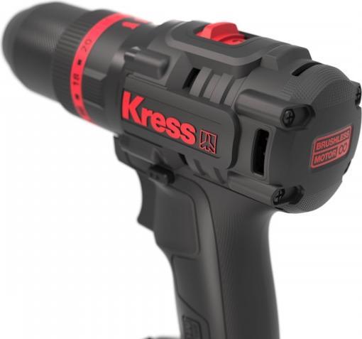Actual product image Kress KUC35 20 V cordless impact drill 140 Nm 2 x 4.0 Ah charger 6A Stack...