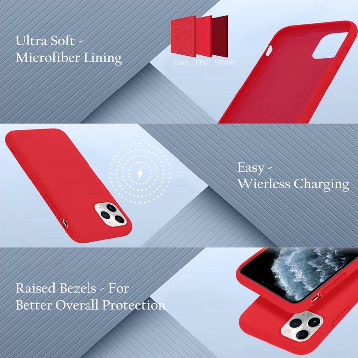 Actual product image Cadorabo TPU Liquid Silicone Case Cover (Apple iPhone 11 Pro)