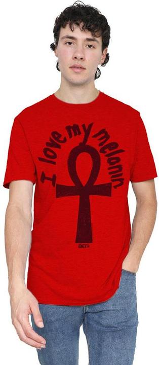 Actual product image Bet Unisex Adult I Love My Melanin T-Shirt (XL)
