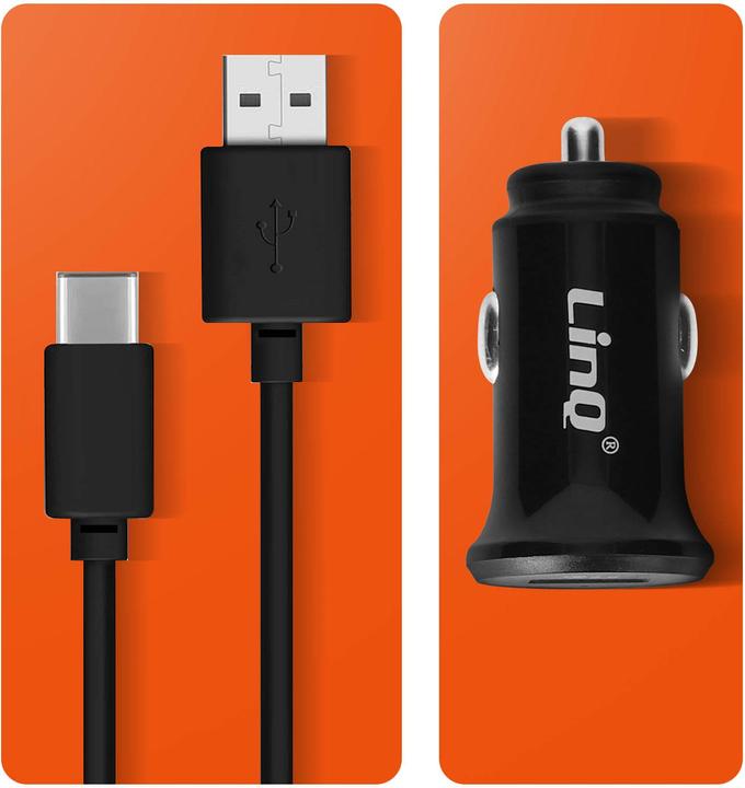Actual product image LinQ 3-in-1 Cigarette Lighter Charger and Cable