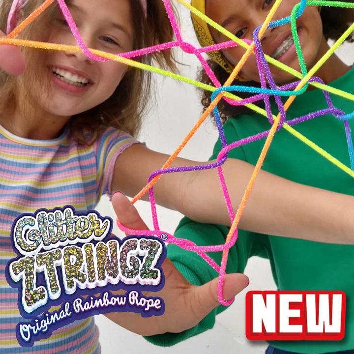 Actual product image Fun Ztringz Glitter Rainbow Rope