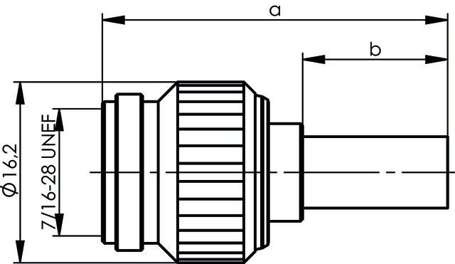 Image du produit Telegärtner Connecteur de câble coaxial TNC Professional G5, 50 OHM Groupe de câbles : RG-223/U, à sertir (Câble d'antenne)