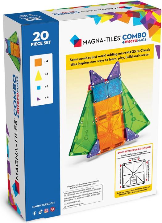 Actual product image Magna-Tiles Combo 20-piece set
