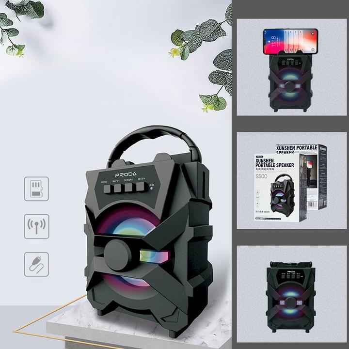 Immagine prodotto Proda Xunshen Altoparlante portatile wireless Bluetooth Radio FM + Micro SD (4 h, Porta USB)