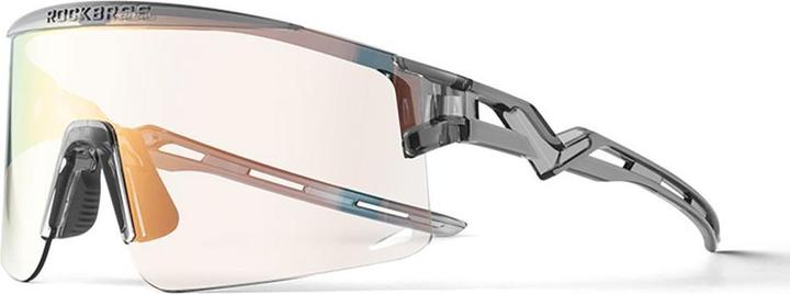 Rockbros Cycling Glasses Photochromic, with UV Protection and Corrective Insert - Transparent Black (Transparent Black, Transparent Black)
