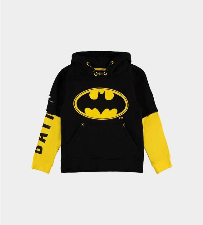 Actual product image Batman Core Logo Double Sleeve Hoodie Boys (134)