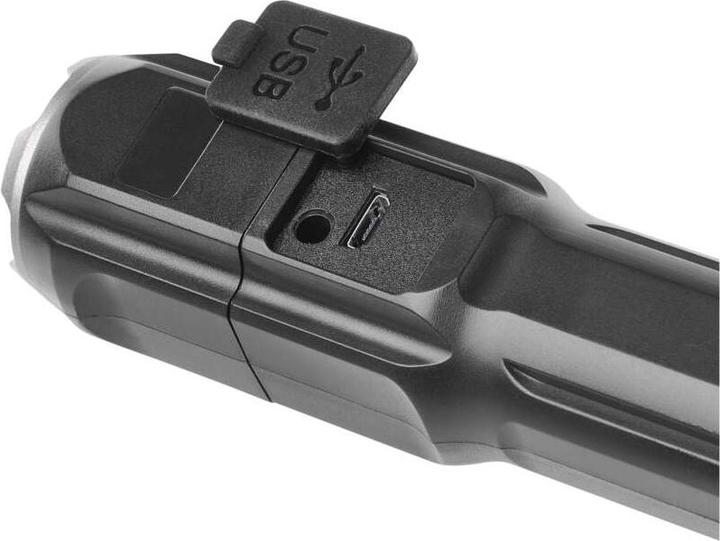 Actual product image Emos Wiederaufladbare LED-Taschenlampe aus Kunststoff P3214, 150 lm (13 cm, 150 lm)