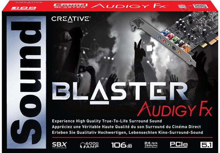 Actual product image Creative Sound Blaster Audigy Fx (PCI-E x1)