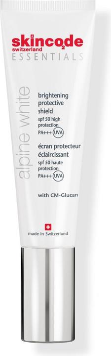 Actual product image Skincode Essential Alpine White Brightening Protective Shield SPF 50 (Sun cream face, SPF 50, 30 ml)