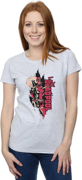 Actual product image Womens/Ladies Deadpool Lady Deadpool Cotton T-Shirt (XL)