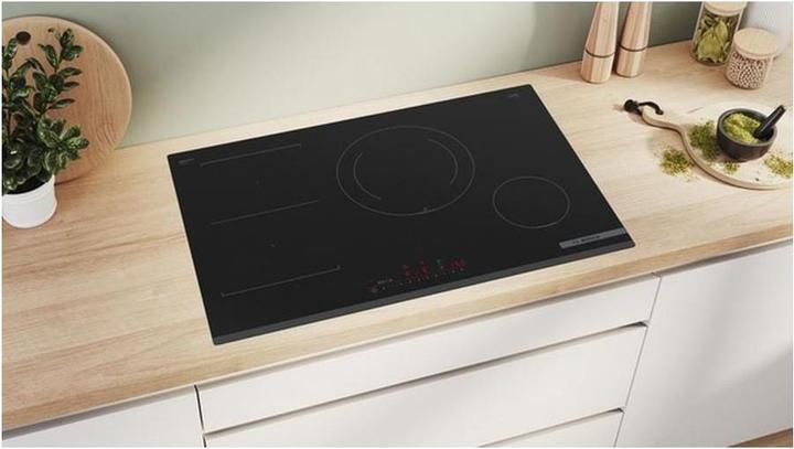 Actual product image Bosch Hausgeräte Series 6, Induction hob, 80 cm, Black, Frameless surface-mounted, PVS831HC1E