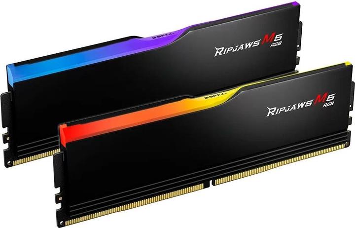 Produktbild G.Skill DIMM 64 GB DDR5-6000 (2x 32 GB) Dual-Kit (schwarz, F5-6000J2836G32GX2-RM5RK, Ripjaws M5, INTEL XMP (2 x 32GB, DDR5-RAM, DIMM)