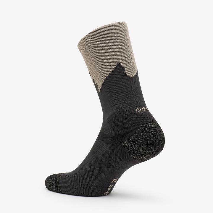 Immagine prodotto Quechua Wandersocken hoch 2 Paar - Hike 500 Trendy khaki/grau (35, 38)