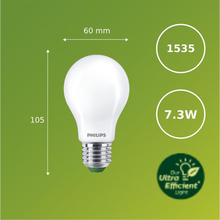Produktbild Philips Ultra Efficient (E27, 7.30 W, 1535 lm, 1 x, A)