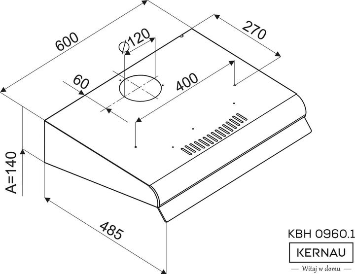 Immagine prodotto Kernau KBH 0960.1 S (Cappuccio a schermo piatto)