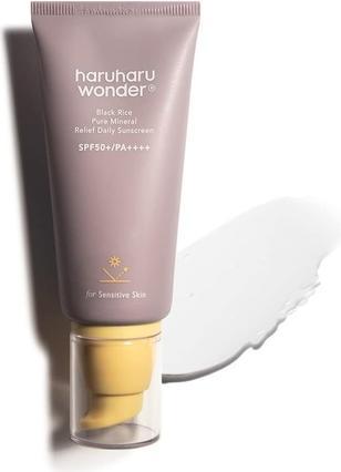 Produktbild Haruharu Wonder Black Rice Pure Mineral Relief Daily Sunscreen 50ml - Für alle Hauttypen einschliesslich S (Sonnencreme, SPF 50+, 50 ml)