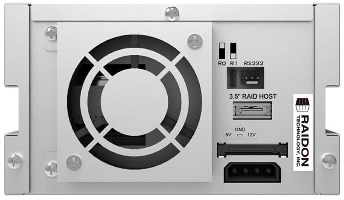 Produktbild Raidon iR2622 internes RAID 0/1 2x 8,89cm 3.5Zoll SATA HDD bis zu 6Gbit/s Hot Swap Plug + Play Aluminium... (2.5", 3.5")