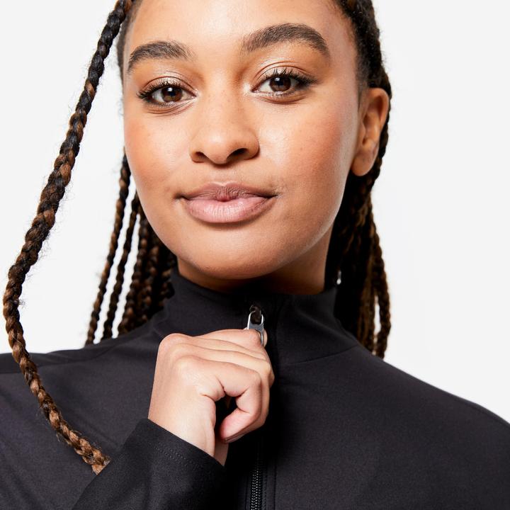 Image du produit Domyos Veste d'entraînement zippée femme - noir (L)
