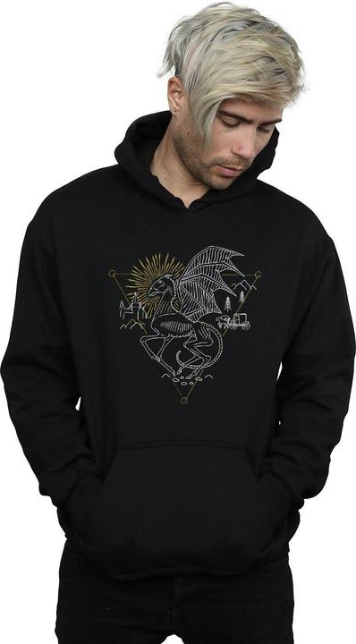 Actual product image Mens Thestral Line Art Hoodie (XXL)