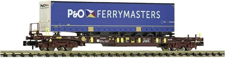 Image du produit Fleischmann 825061 N Wagon-poche T3 de l'AAE Avec semi-remorque de l'entreprise de transport P&O Ferrymasters (Voie N)
