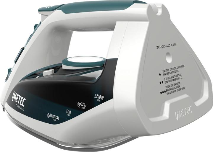 Actual product image Imetec ZeroCalc Z1 2500 Steam and dry iron Stainless steel Tea leaf colour (2200 W, 120 g/min)