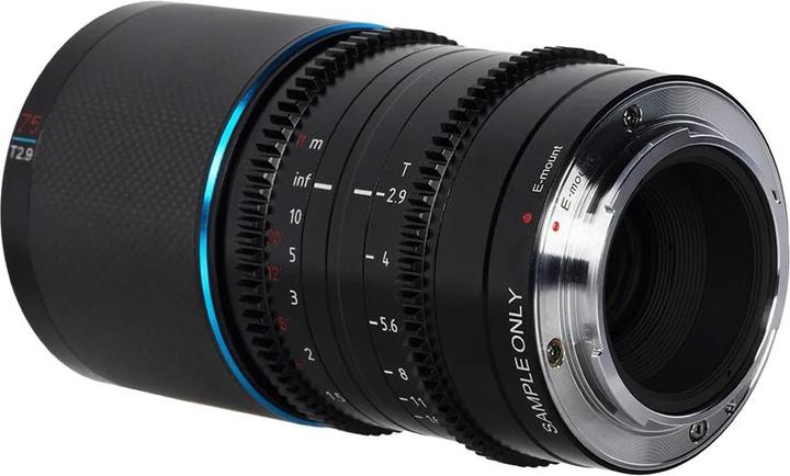 Actual product image Sirui Saturn 75mm T2.9 1.6x DL75B Carbon Fibre Full-frame Anamorphic DL Mount (Blue Flare) (Dji DL Mount, full size)