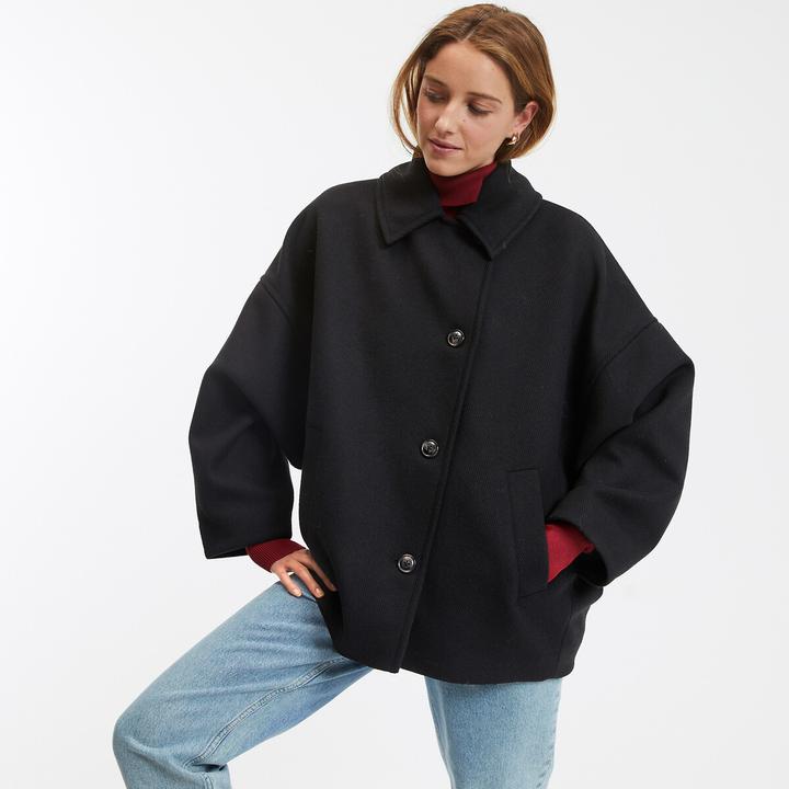 Produktbild La Redoute Collections Kurzmantel mit Knopfverschluss (XL)