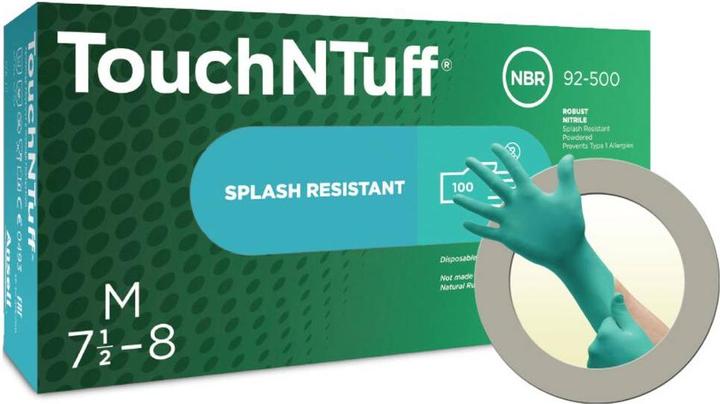 Actual product image Ansell TouchNTuff 92500080 100 pcs. Nitrile disposable gloves Size (gloves): M (7.5, 8, M)