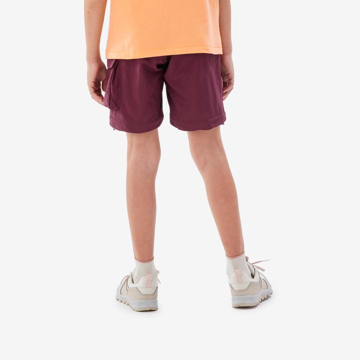 Produktbild Quechua Zip-Off-Hose Kinder Gr. 123–172 Wandern - MH500 bordeaux (128, 134, 140, 146, 152, 158, 164, 170, 130 B, 125 B)