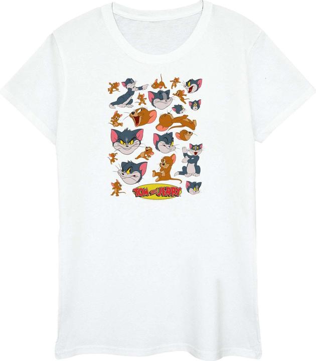 Image du produit Tom & Jerry - T-shirt MANY FACES - Femme (4XL)