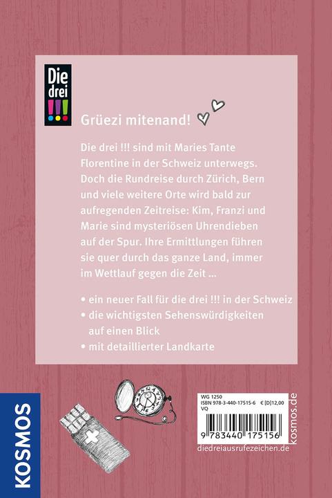 Immagine prodotto Kosmos Die drei!!!, Zürich, Zückerli und ganz viel Schweiz (Tedesco, Franziska Misselwitz, Wich, Henriette, Ina Biber, 2023)