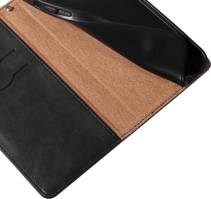 Image du produit Hurtel Étui Strap magnétique pour iPhone 13 Portefeuille + Mini Lanyard Pendentif Noir (Apple iPhone 13)