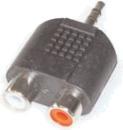 Productafbeelding E+P GS 17 3.5mm 2 x RCA zwarte kabel interface/adapter