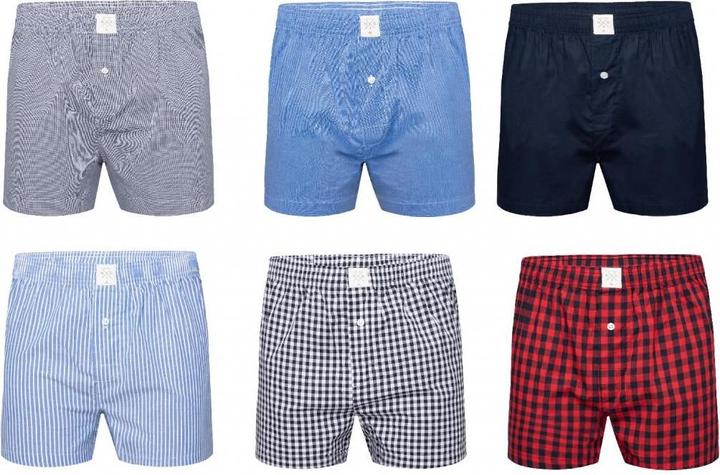 Produktbild Mg-1 Web-Boxershorts Casual Locker sitzend (L, 6er Pack)