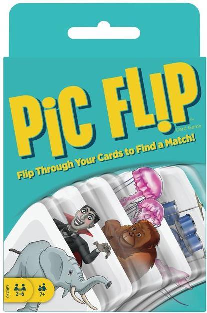 Image du produit Mattel Games Pic Flip - Jeu de Cartes Famille - A partir de 7 ans (Anglais)