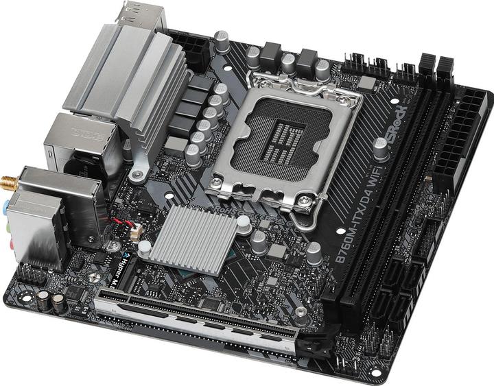 Actual product image AsRock B760M-ITX/D4 Intel DDR4 S1700 (LGA 1700, Intel B760, Mini-ITX)