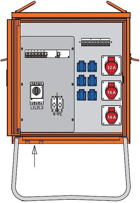 Walther Werke WAL WV0310R1 Armadio di distribuzione 44kVA