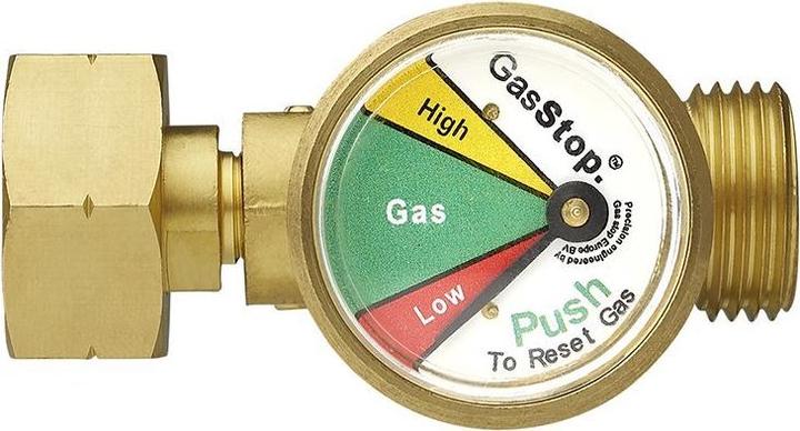 Actual product image ProPlus GasStop emergency shut-off valve for propane cylinders NL