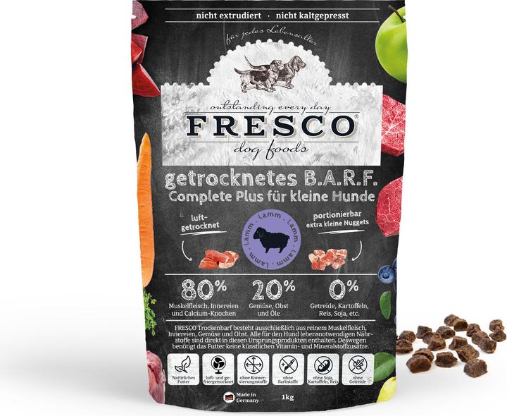 Actual product image Fresco Dry Barf Complete Plus Mini Lamb (Adult, Senior, Junior, 1 pcs., 1024 g)