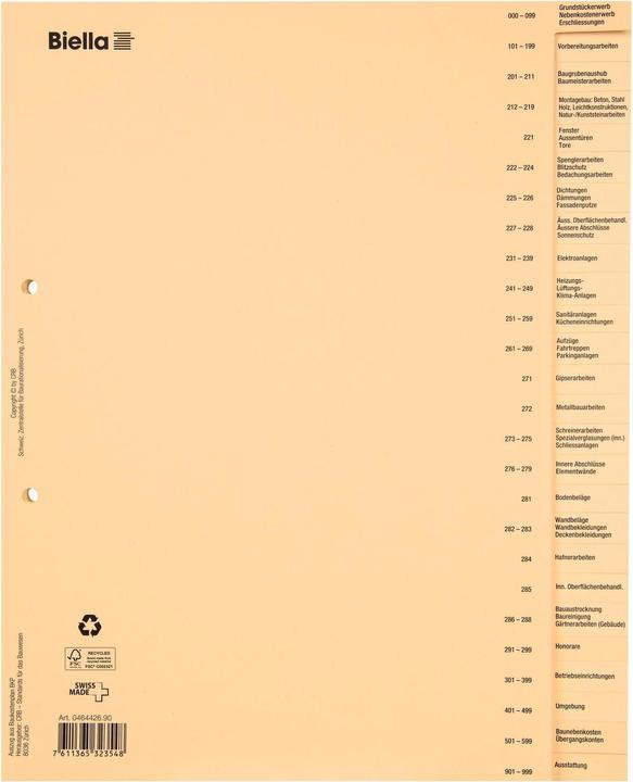 Image du produit Biella Registre comptable de la construction, en allemand