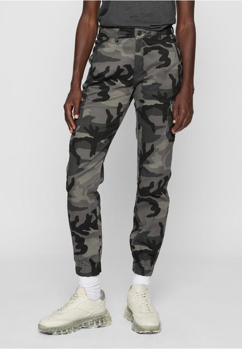 Urban Classics Ladies High Waist Camo Cargo Pants