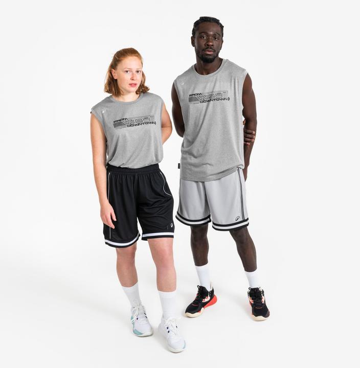 Produktbild Kipsta Damen/Herren Basketball Trikot ärmellos - Fast 500 grau (L)