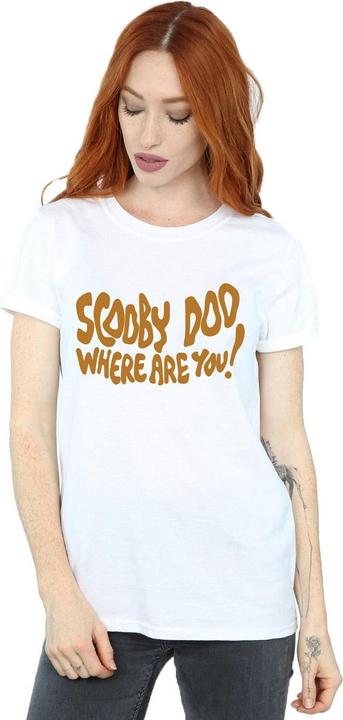Actual product image Scooby Doo Womens/Ladies Where Are You Spooky Cotton Boyfriend T-Shirt (XL)