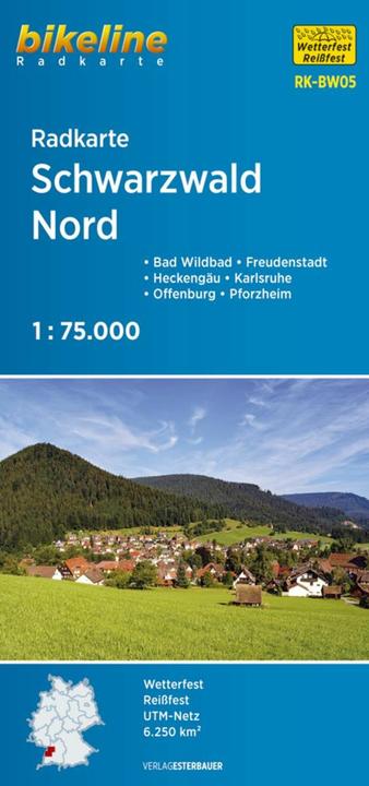 Immagine prodotto Bikeline Cycling Map Foresta Nera Nord 1 : 75 000 75000
