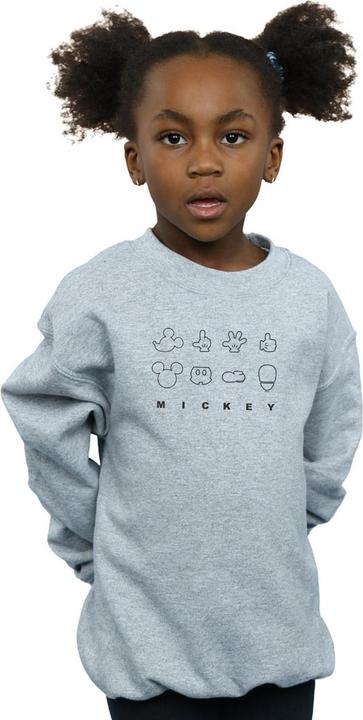 Immagine prodotto Disney Mickey Mouse Deconstructed Felpa Ragazze (152, 158)