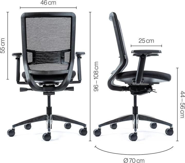 Actual product image Yaasa Chair Classic - Black
